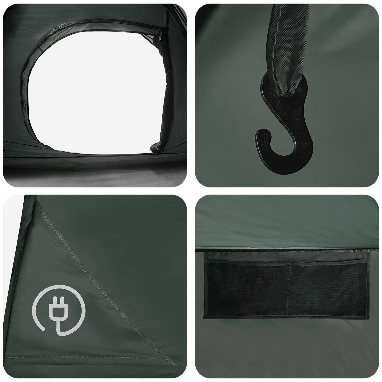Tenda Istantanea Verde militare 305 x 215 x 140 cm