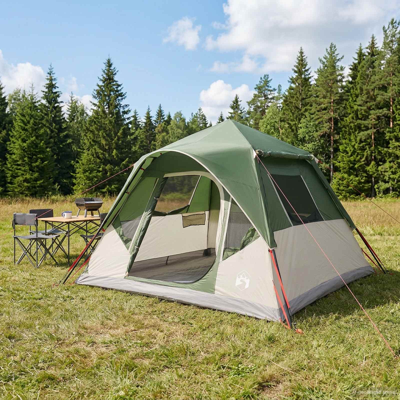 Tenda Istantanea Verde 305 x 275 x 190 cm Poliestere e Acciaio