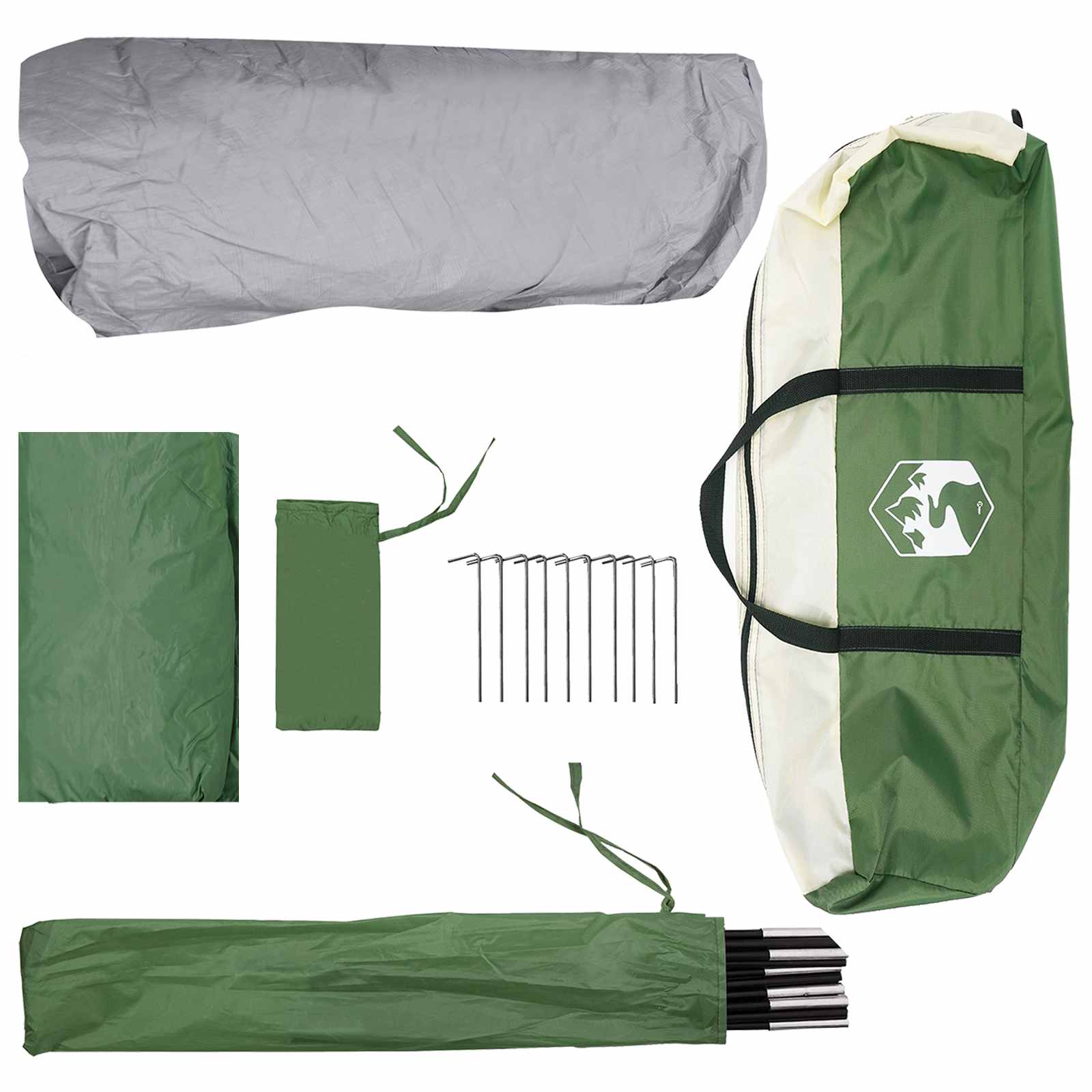 Tenda Istantanea Verde 305 x 275 x 190 cm Poliestere e Acciaio