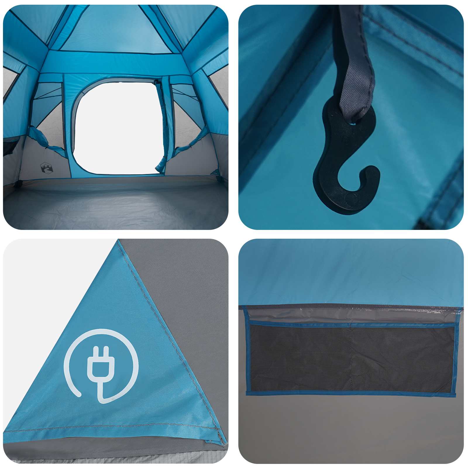 Tenda Istantanea Blu 305 x 275 x 190 cm Poliestere e Acciaio
