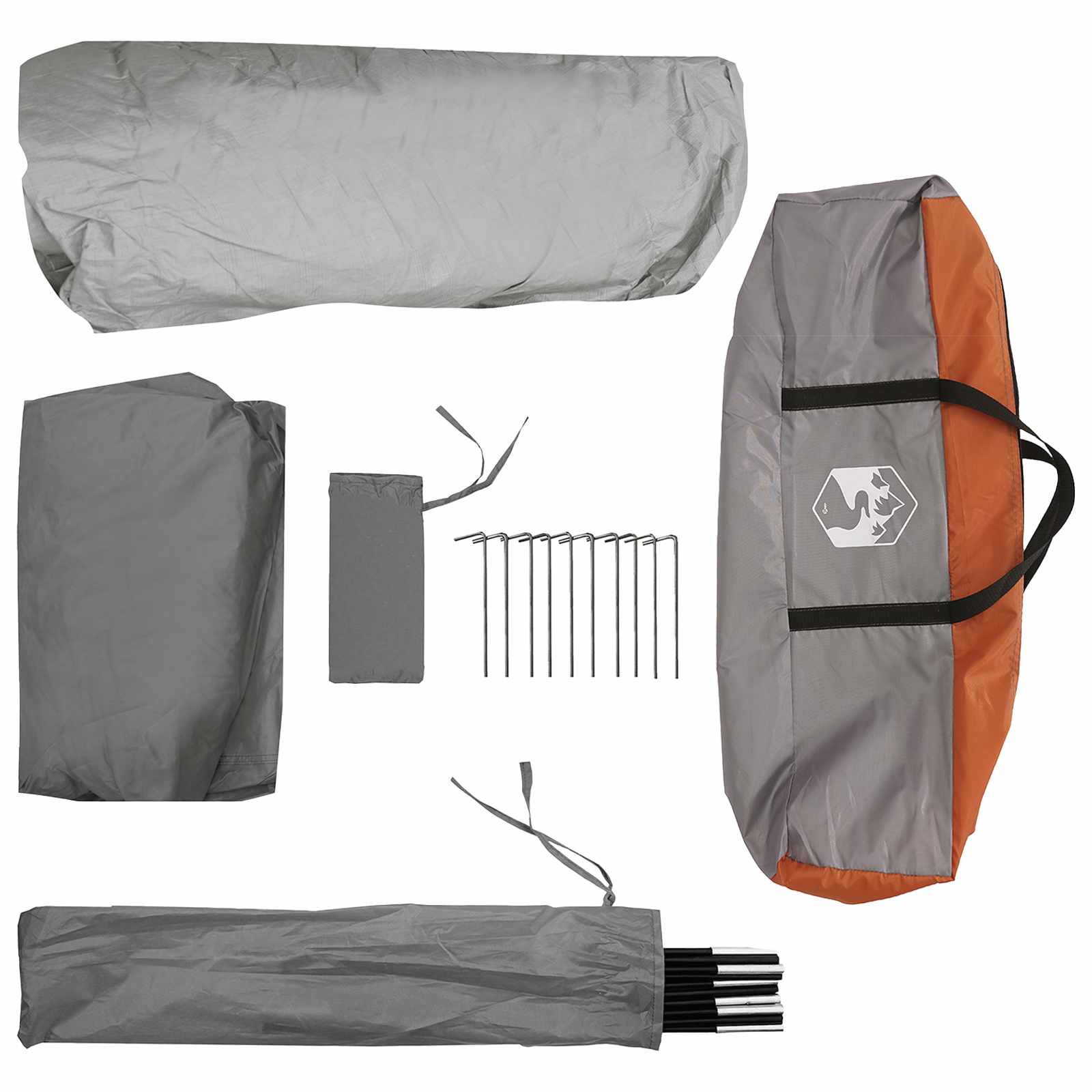 Tenda Istantanea Grigio e arancione 305 x 275 x 190 cm