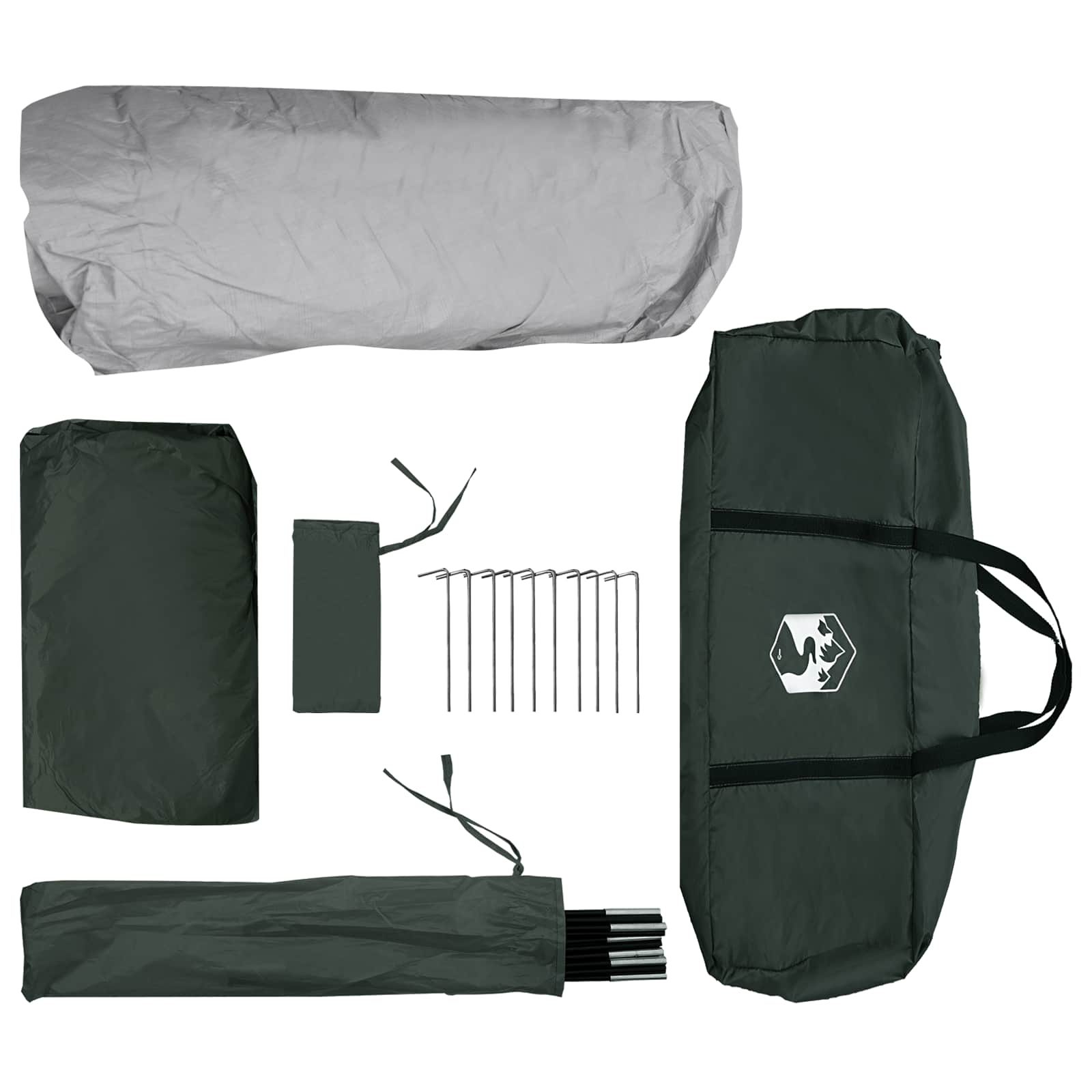 Tenda Istantanea Verde militare 305 x 275 x 190 cm