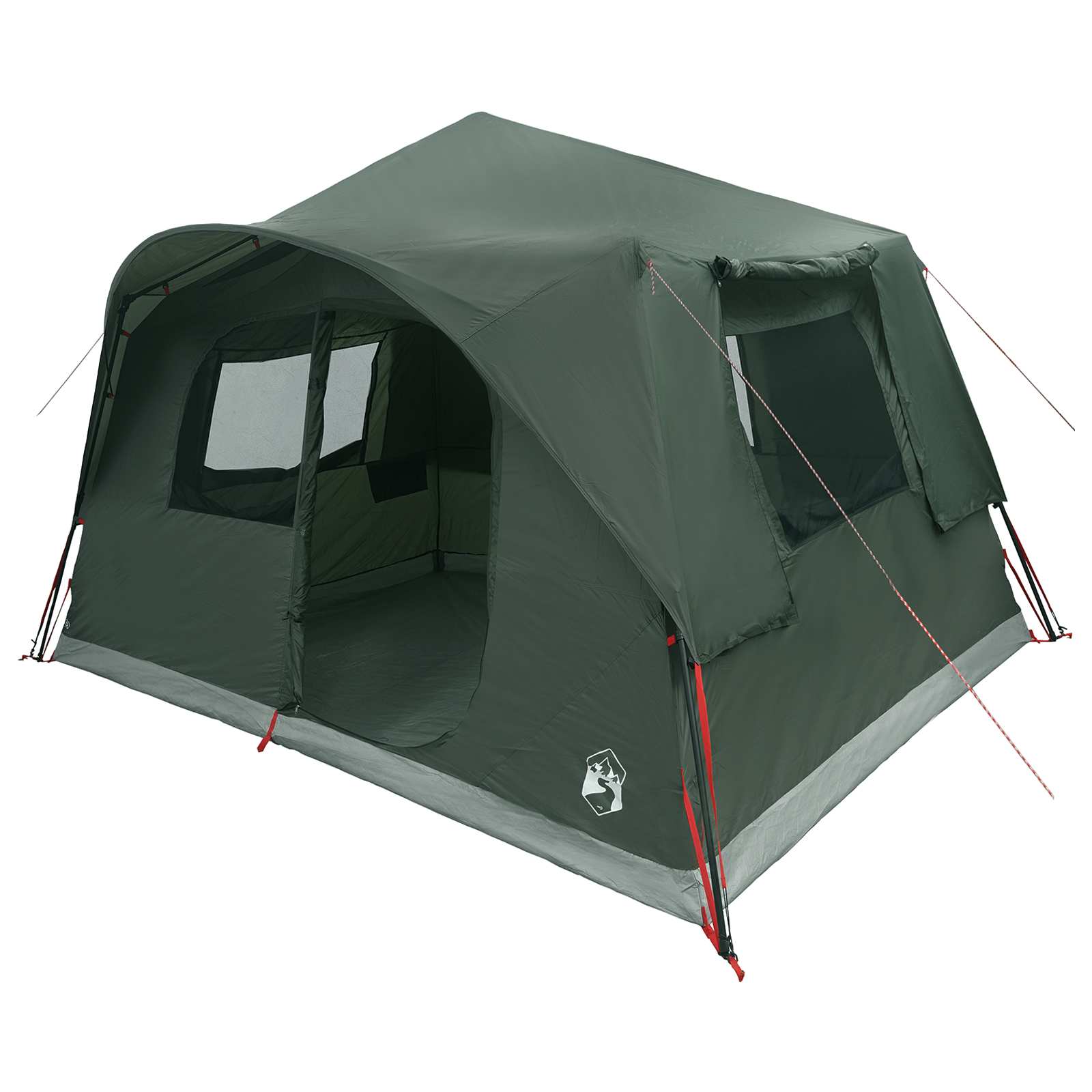 Tenda Istantanea 8 persona Verde militare Poliestere e Acciaio