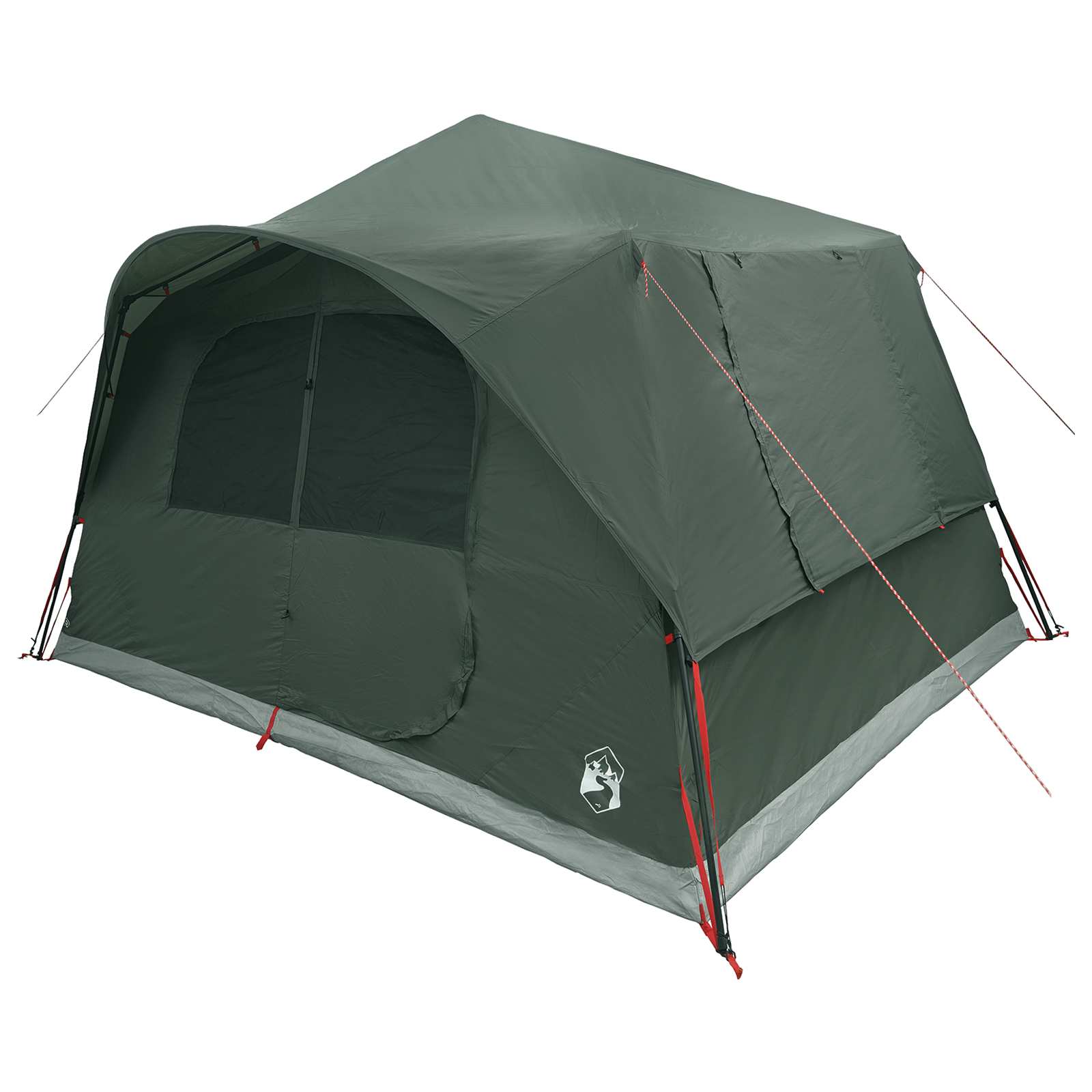 Tenda Istantanea 8 persona Verde militare Poliestere e Acciaio
