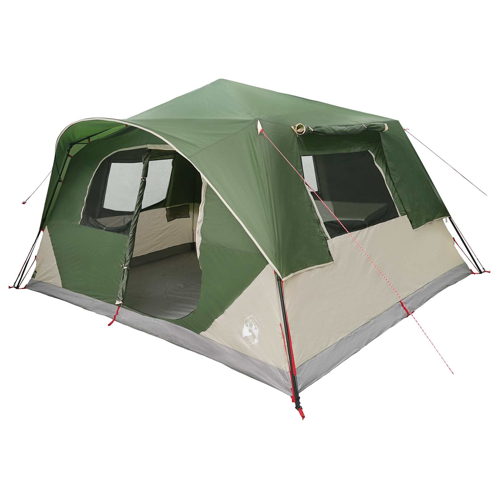 Tenda Istantanea 10 persona Verde Poliestere e Acciaio