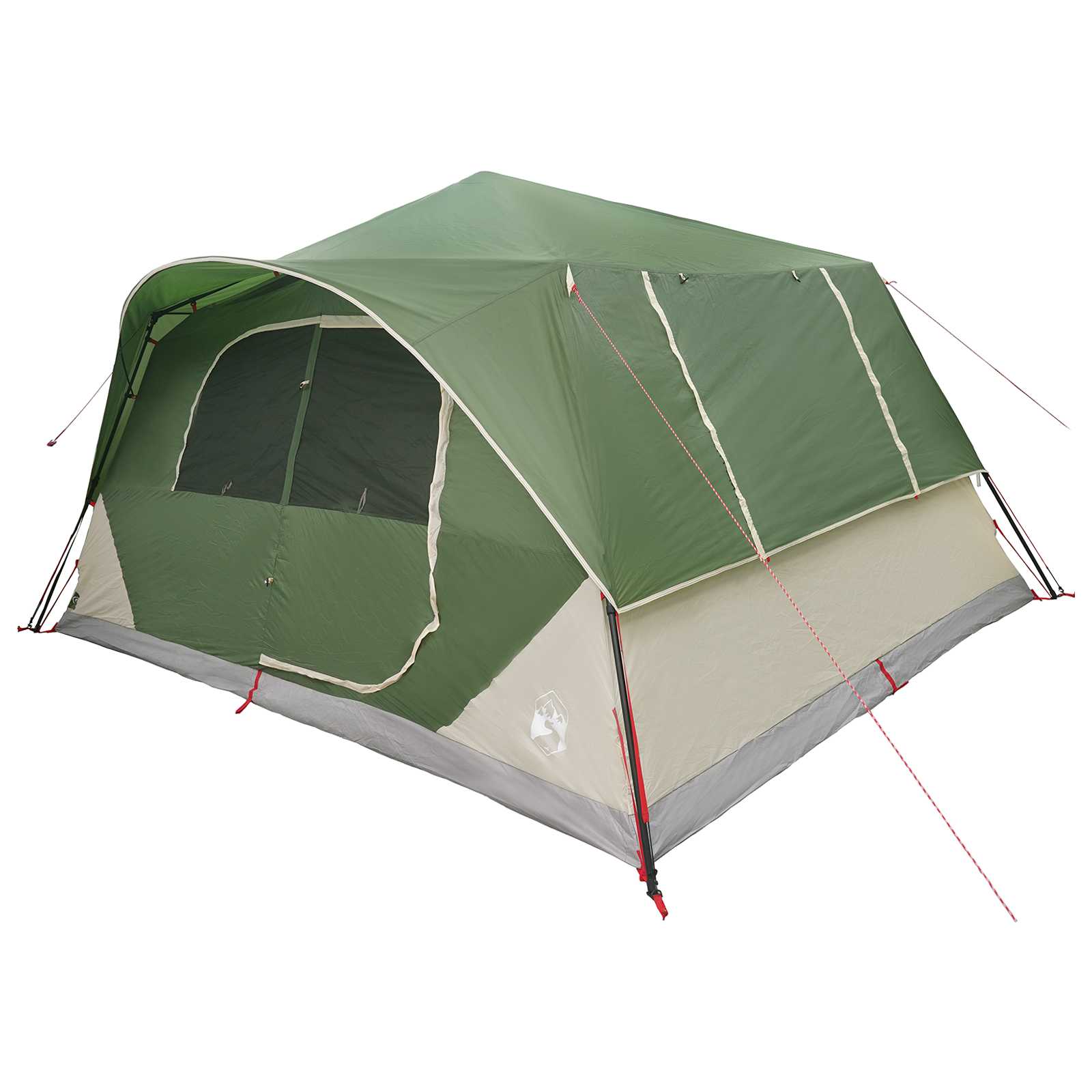 Tenda Istantanea 10 persona Verde Poliestere e Acciaio