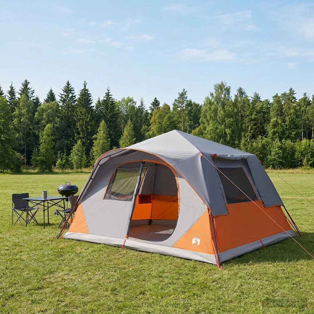 Tenda Istantanea 10 persona Grigio e arancione