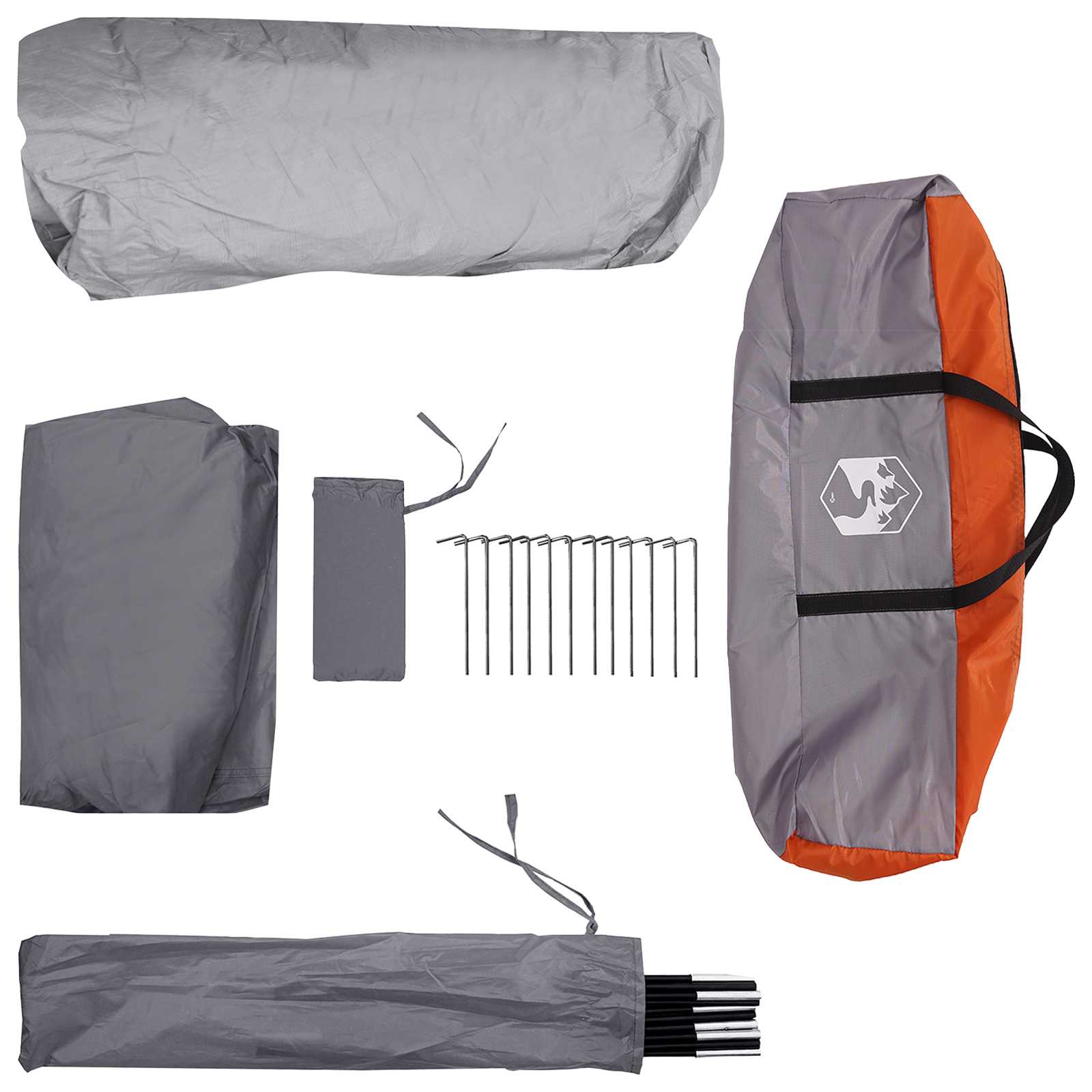Tenda Istantanea 10 persona Grigio e arancione