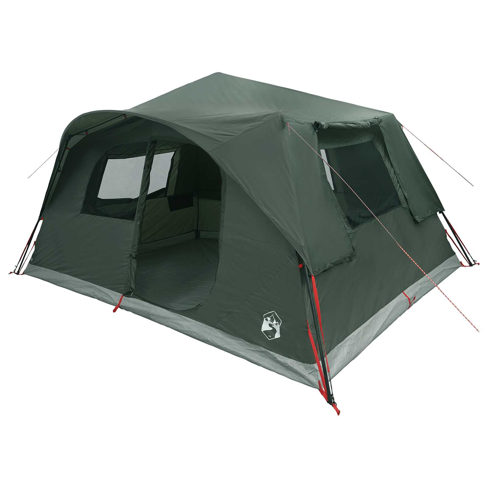 Tenda Istantanea 10 persona Verde militare Poliestere e Acciaio