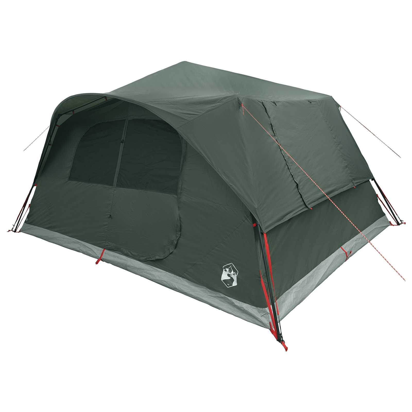 Tenda Istantanea 10 persona Verde militare Poliestere e Acciaio