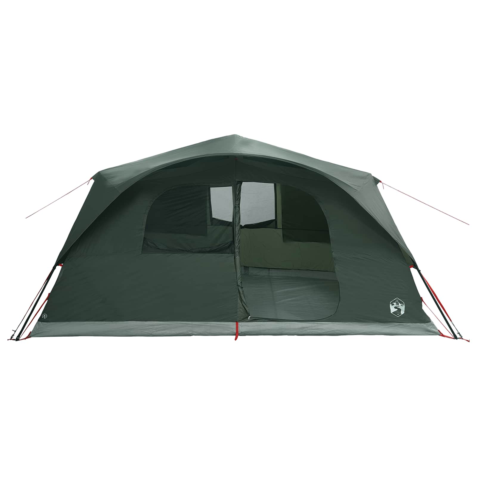 Tenda Istantanea 10 persona Verde militare Poliestere e Acciaio