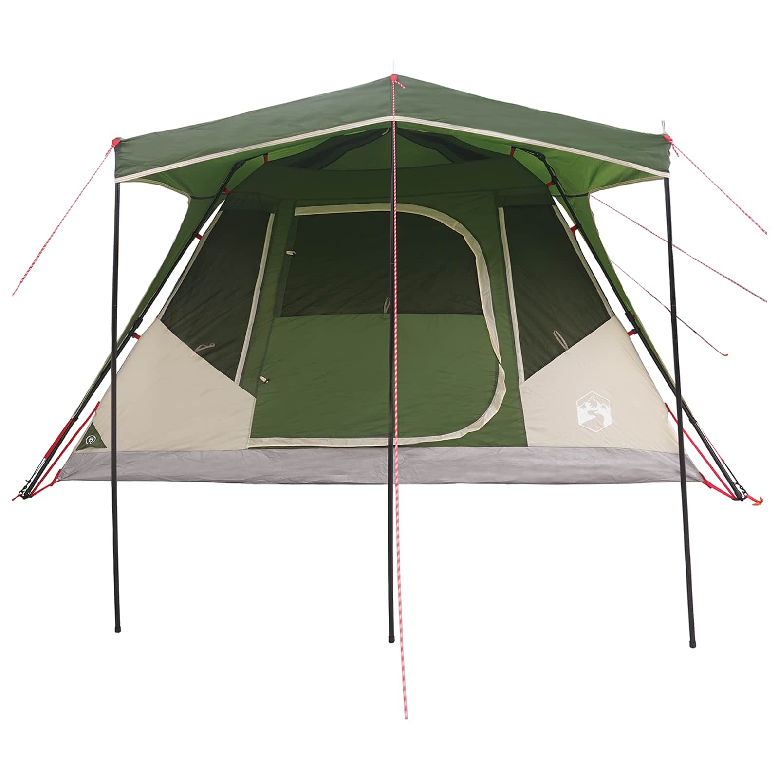 Tenda Familiare Verde 6 persone Poliestere e Acciaio