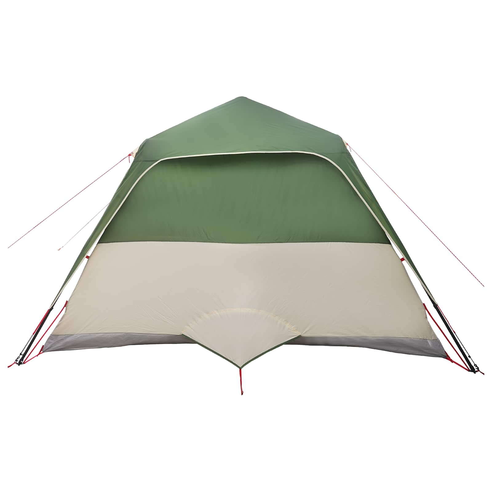Tenda Familiare Verde 6 persone Poliestere e Acciaio
