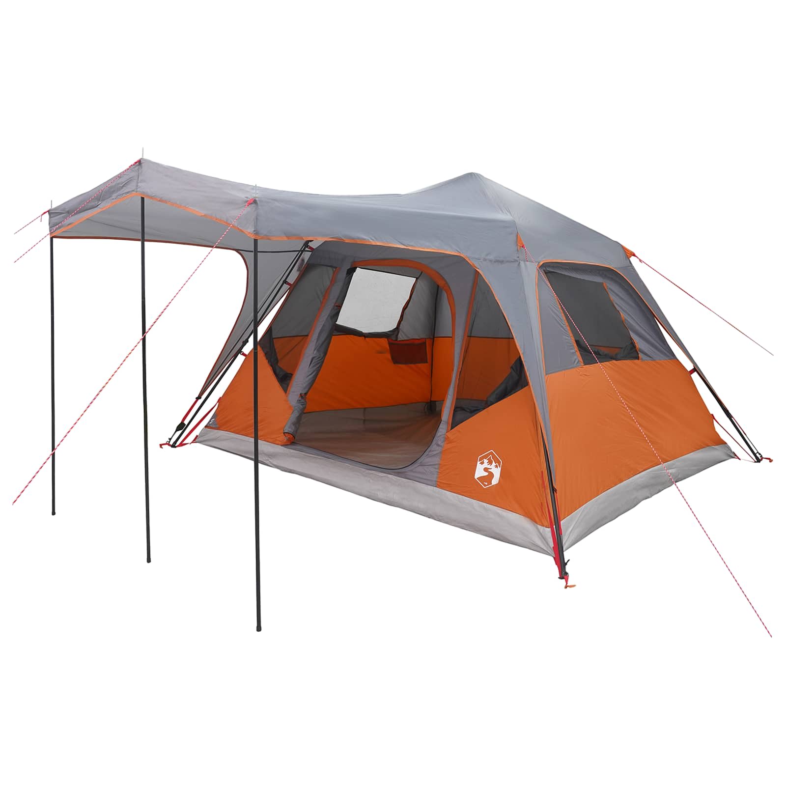 Tenda Familiare Grigio e arancione 6 persone