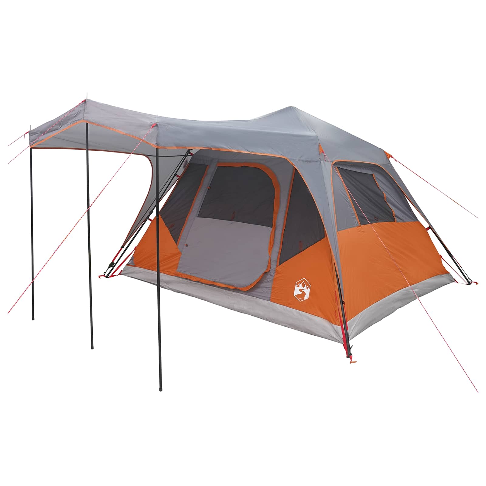 Tenda Familiare Grigio e arancione 6 persone