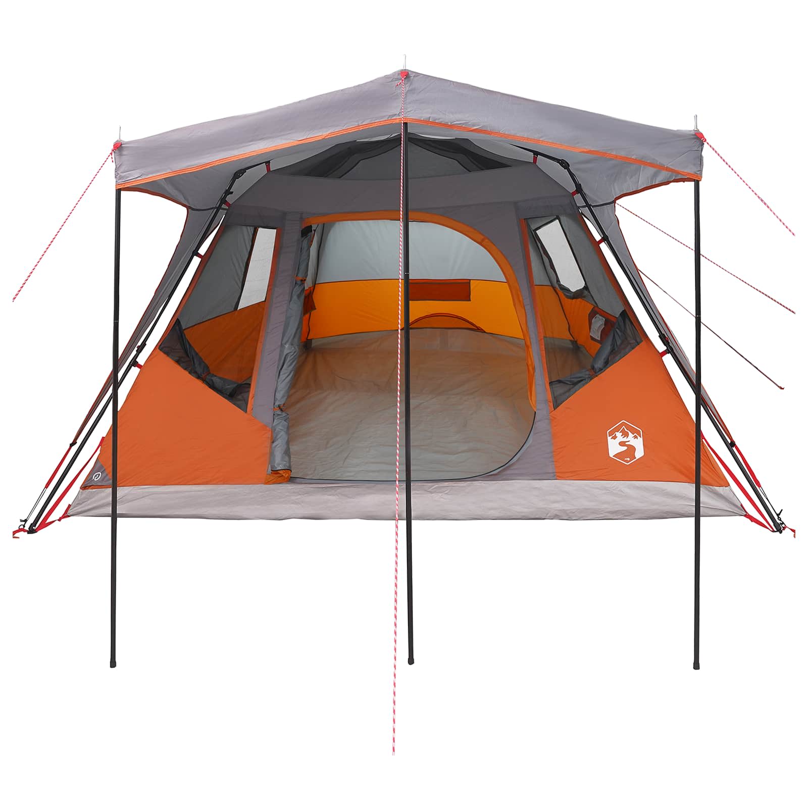 Tenda Familiare Grigio e arancione 6 persone