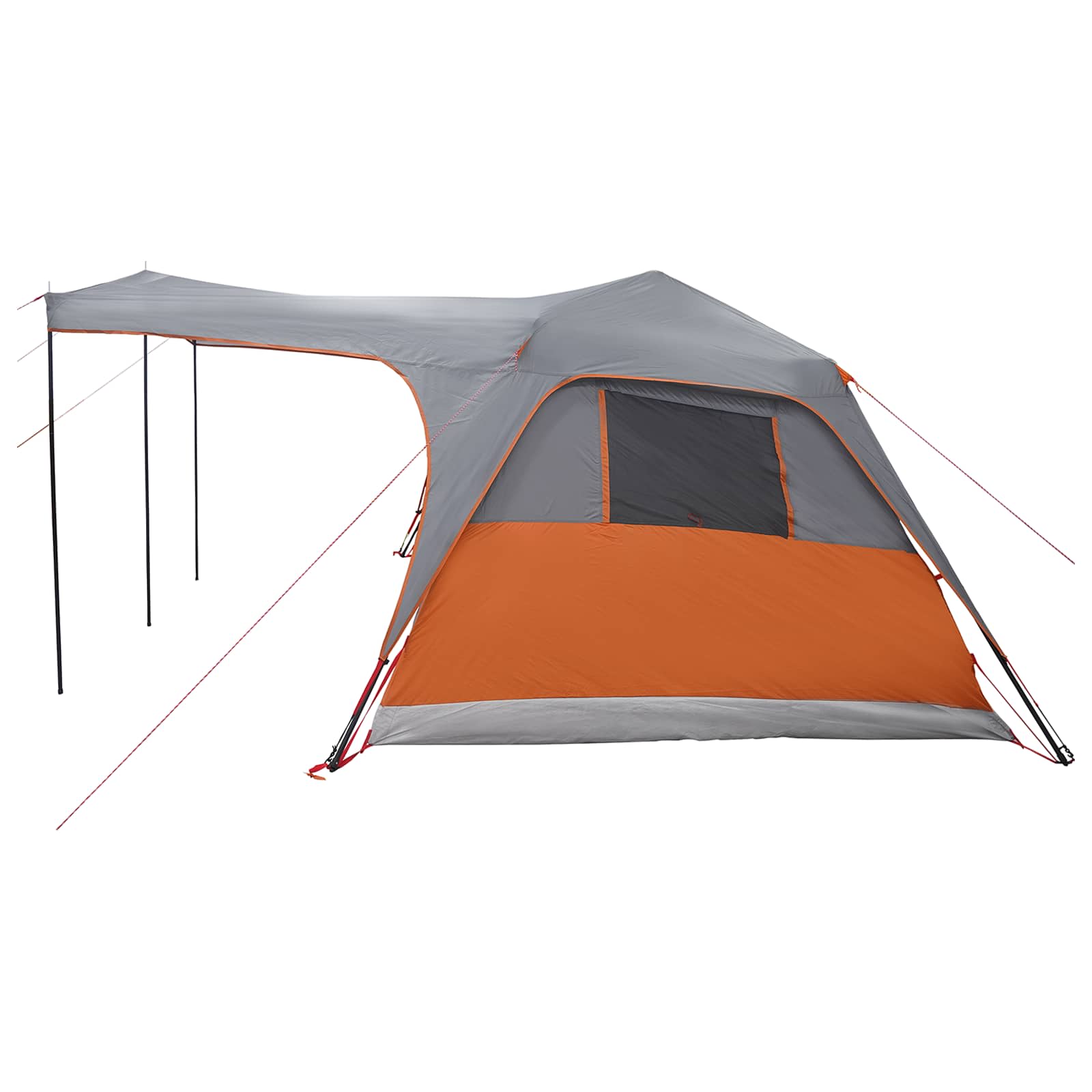 Tenda Familiare Grigio e arancione 6 persone