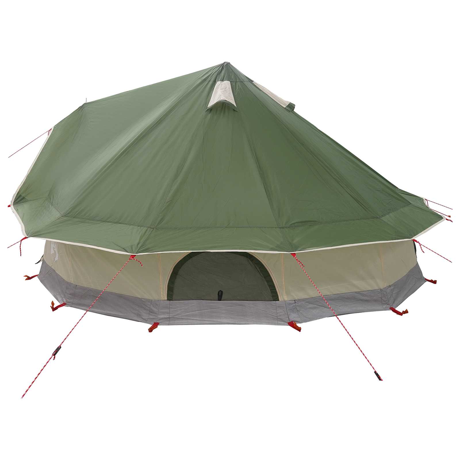 Tenda Tipi 18 persona Verde Poliestere e Acciaio