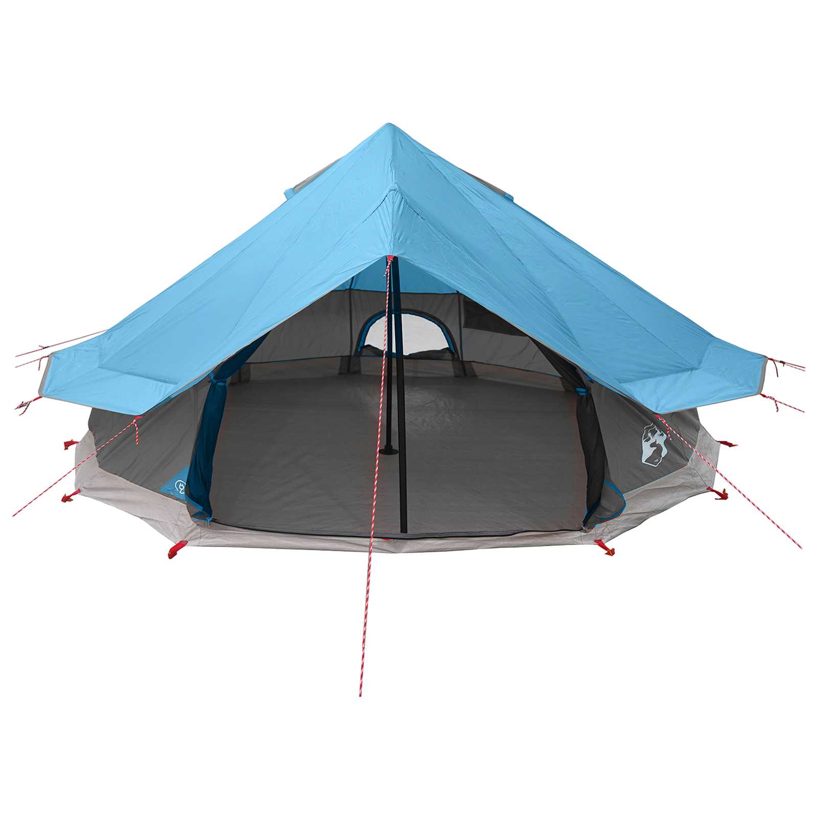 Tenda Tipi 18 persona Blu Poliestere e Acciaio
