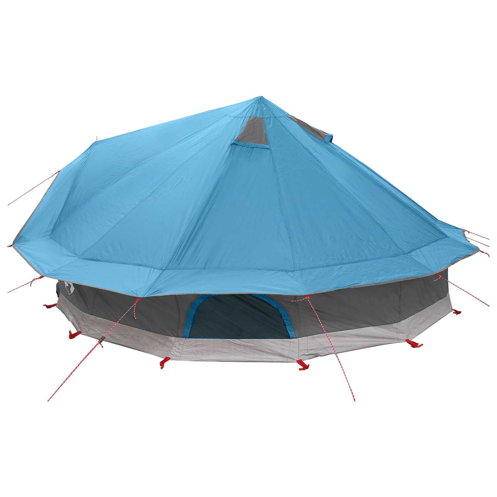 Tenda Tipi 18 persona Blu Poliestere e Acciaio
