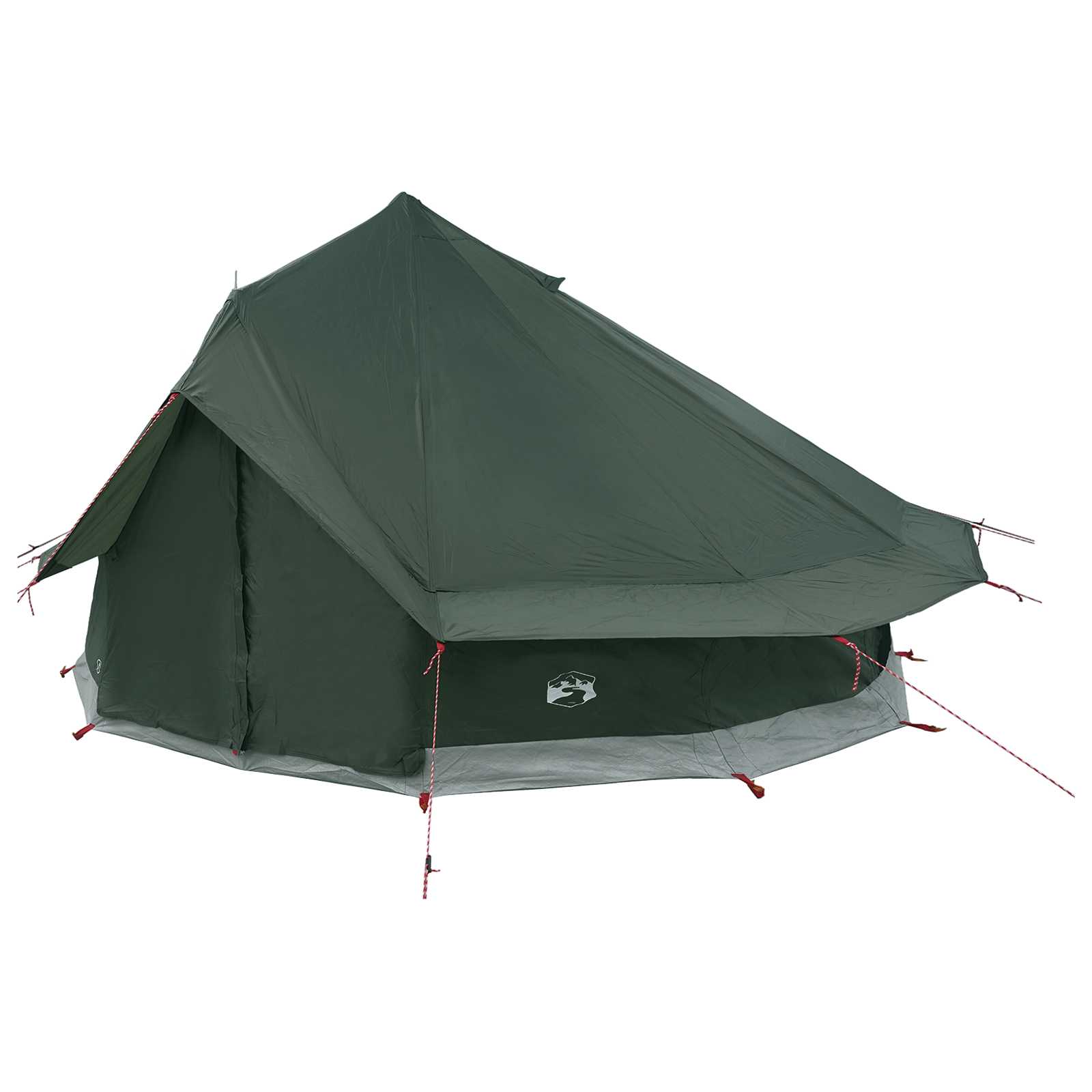 Tenda Tipi 18 persona Verde militare Poliestere e Acciaio