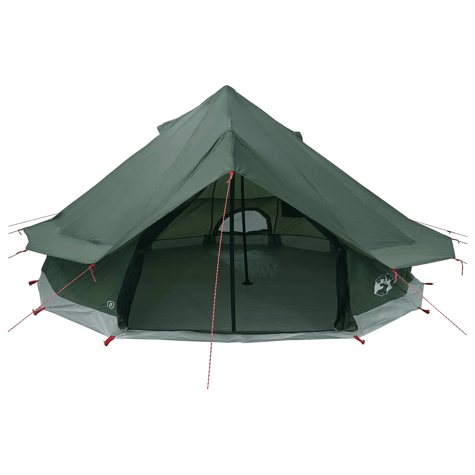 Tenda Tipi 18 persona Verde militare Poliestere e Acciaio