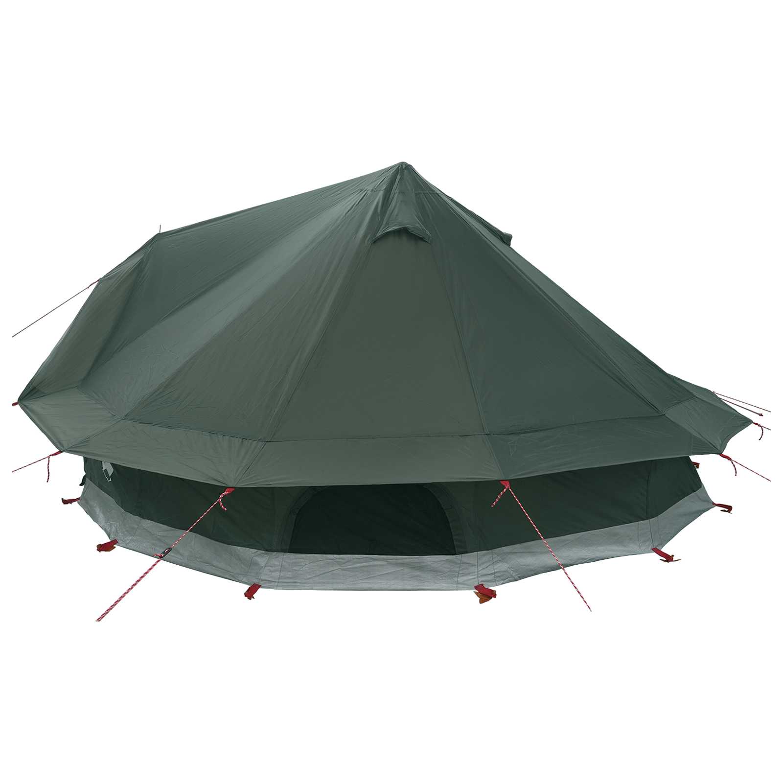 Tenda Tipi 18 persona Verde militare Poliestere e Acciaio