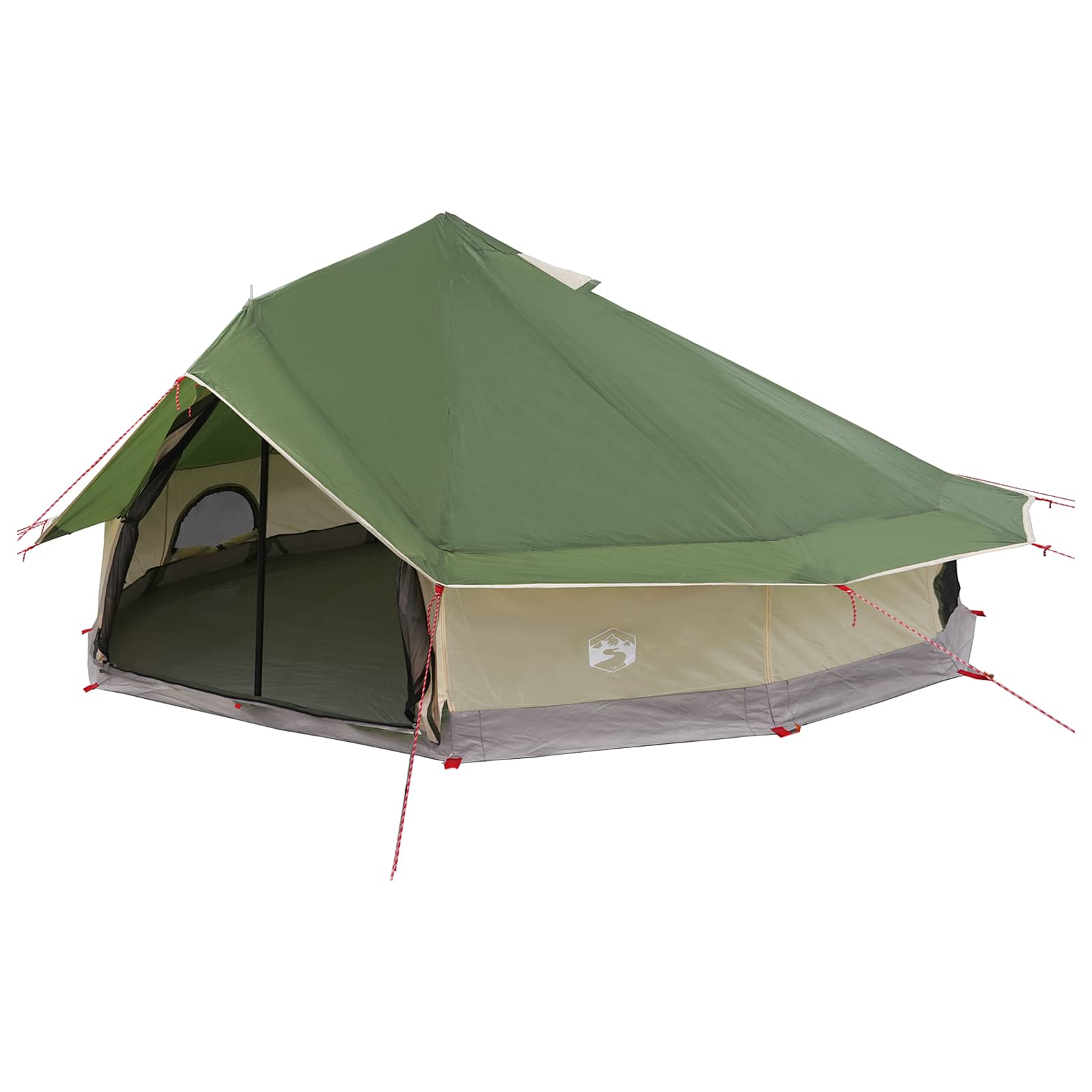 Tenda Tipi 20 persona Verde Poliestere e Acciaio