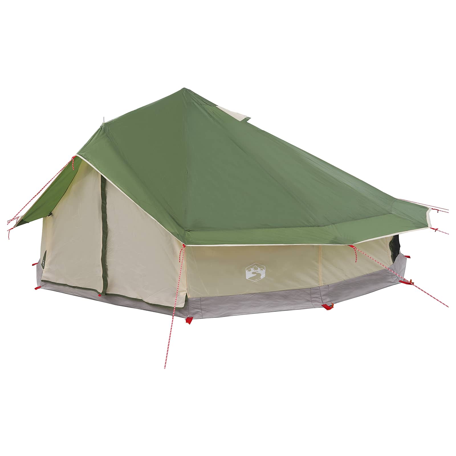 Tenda Tipi 20 persona Verde Poliestere e Acciaio