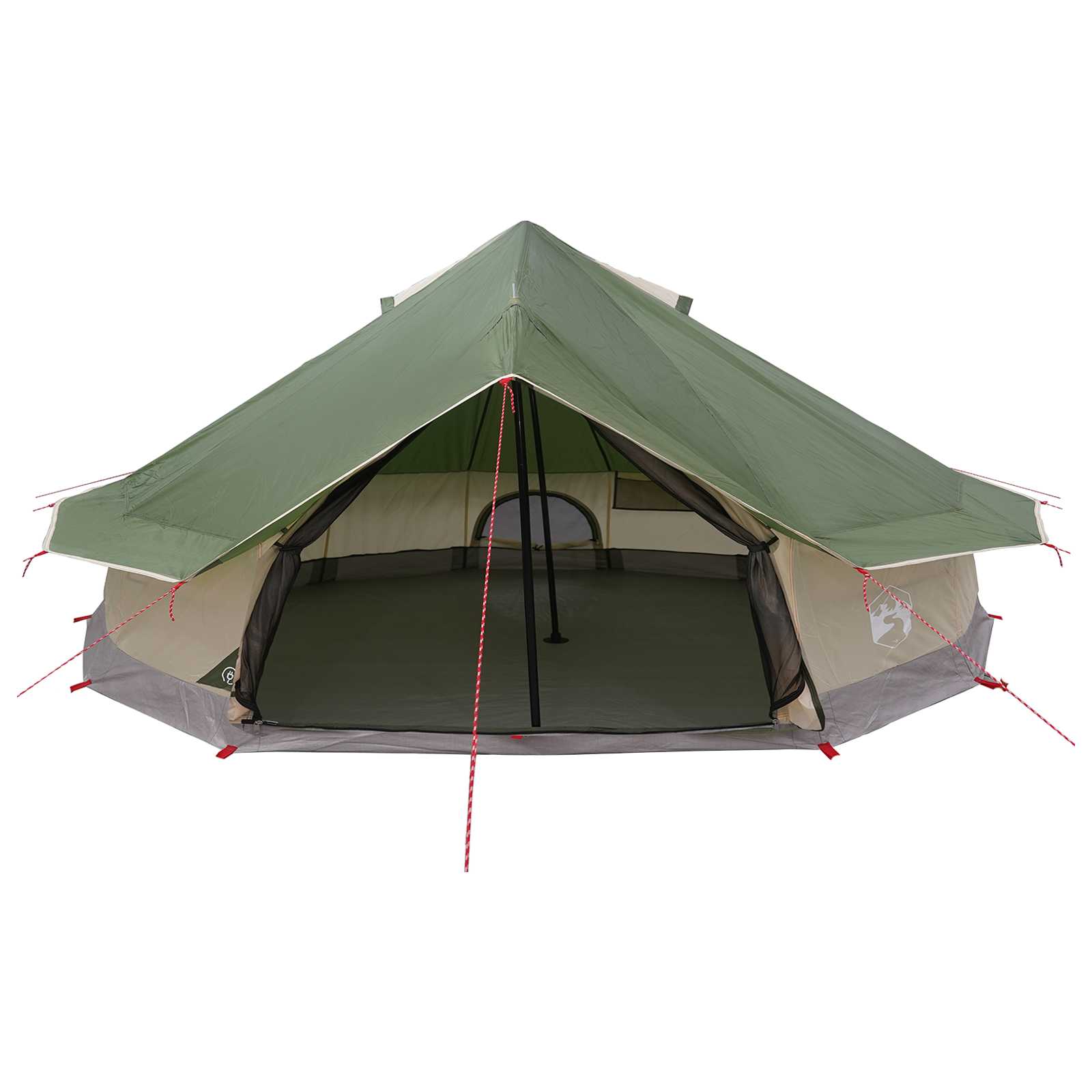 Tenda Tipi 20 persona Verde Poliestere e Acciaio
