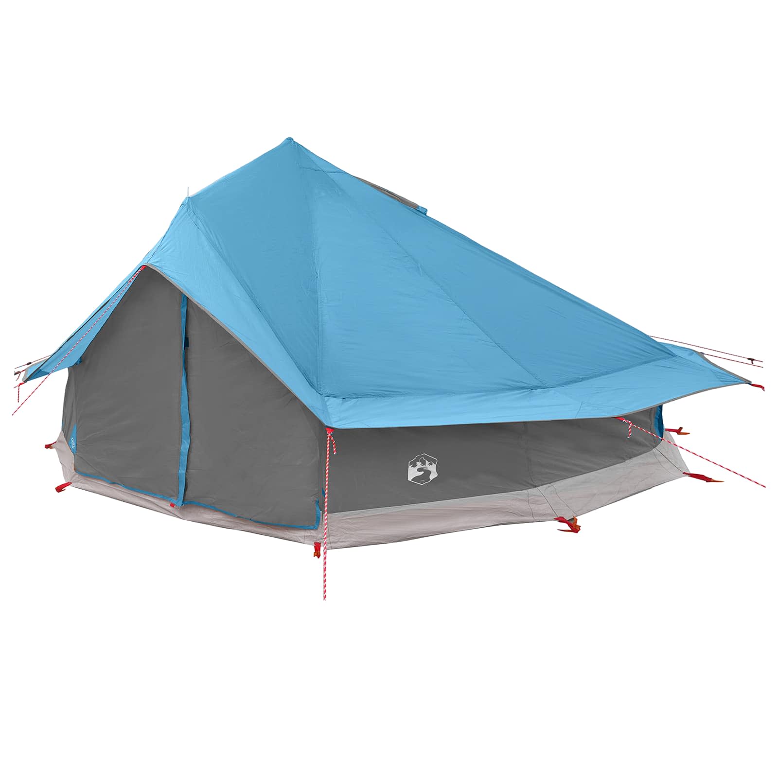 Tenda Tipi 20 persona Blu Poliestere e Acciaio