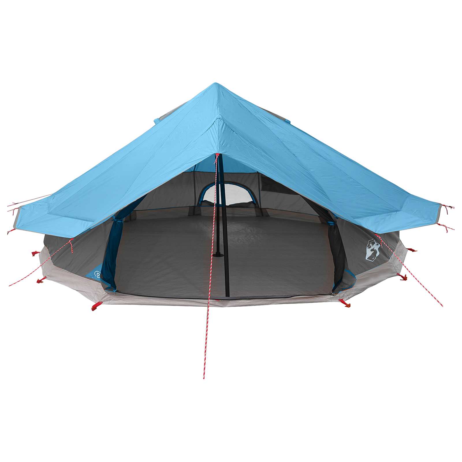 Tenda Tipi 20 persona Blu Poliestere e Acciaio