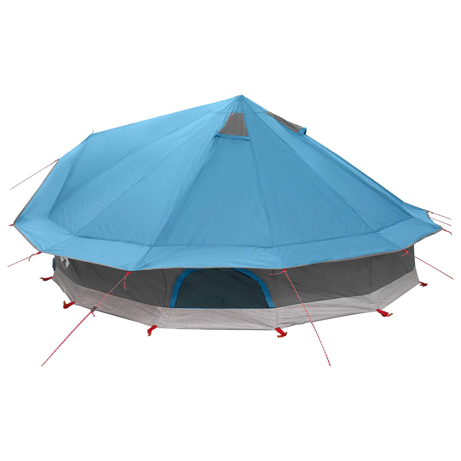 Tenda Tipi 20 persona Blu Poliestere e Acciaio
