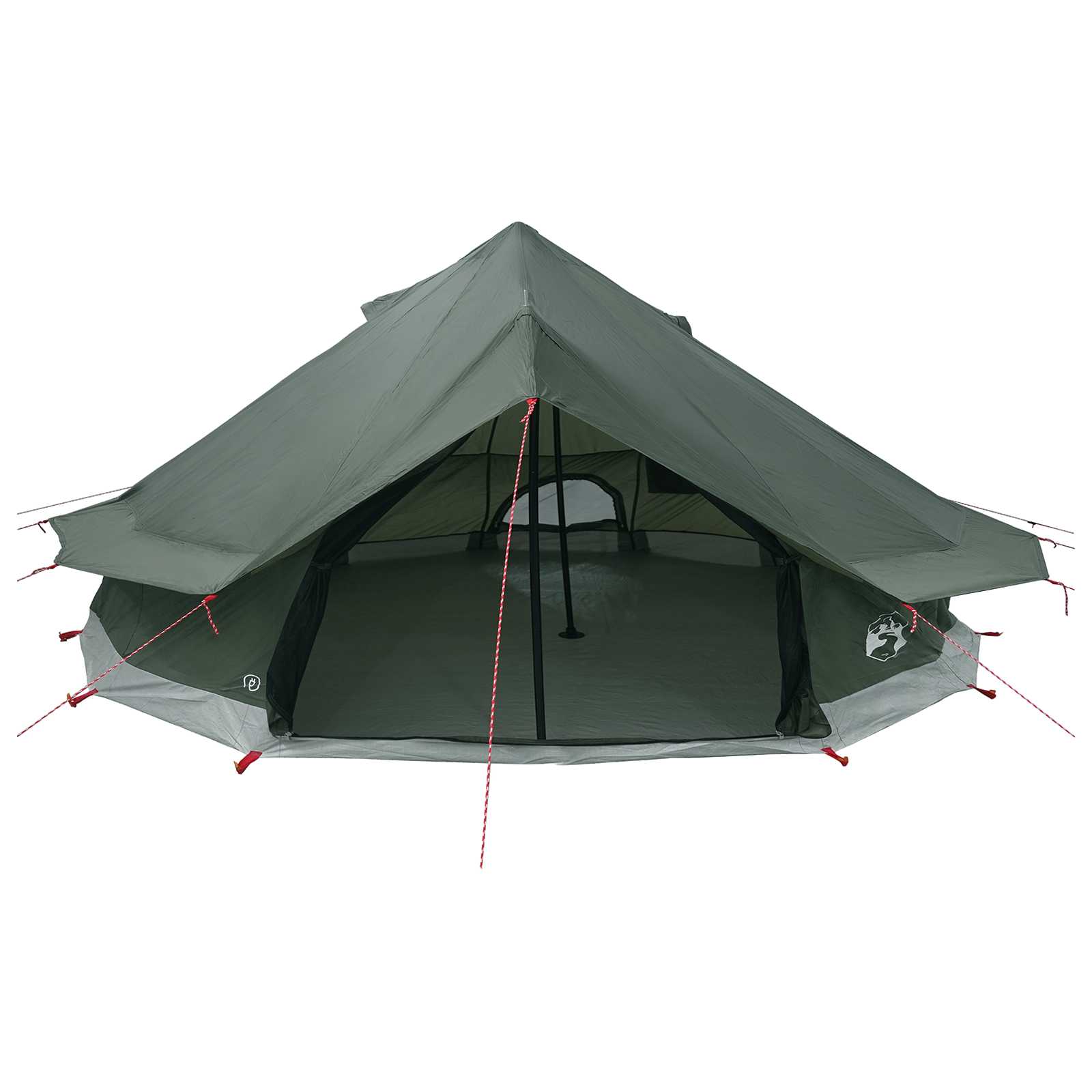 Tenda Tipi 20 persona Verde militare Poliestere e Acciaio