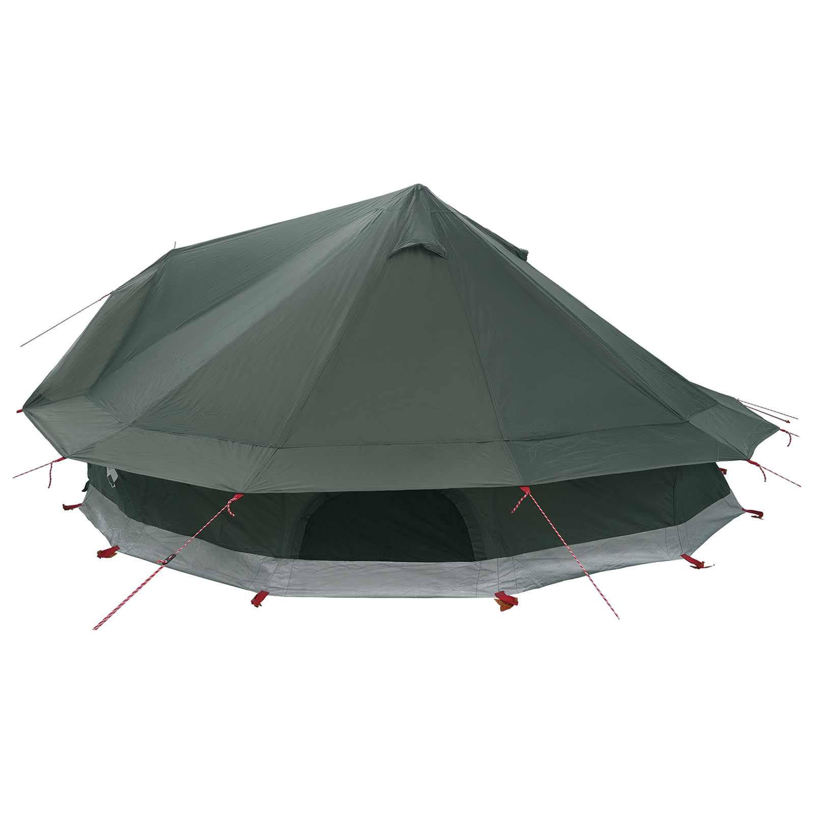 Tenda Tipi 20 persona Verde militare Poliestere e Acciaio
