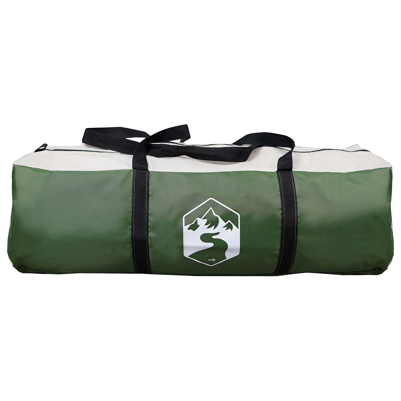 Tenda Tipi 4 persona Verde Poliestere e Acciaio