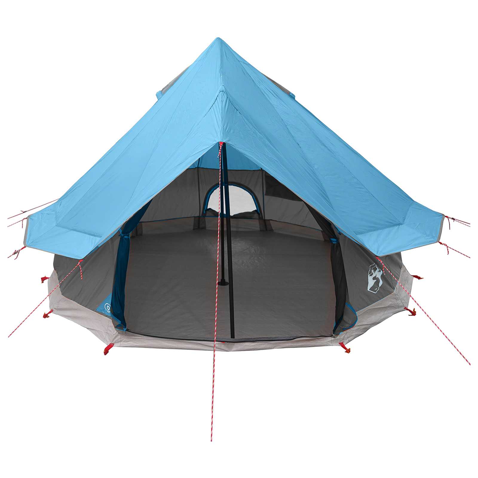 Tenda Tipi 4 persona Blu Poliestere e Acciaio