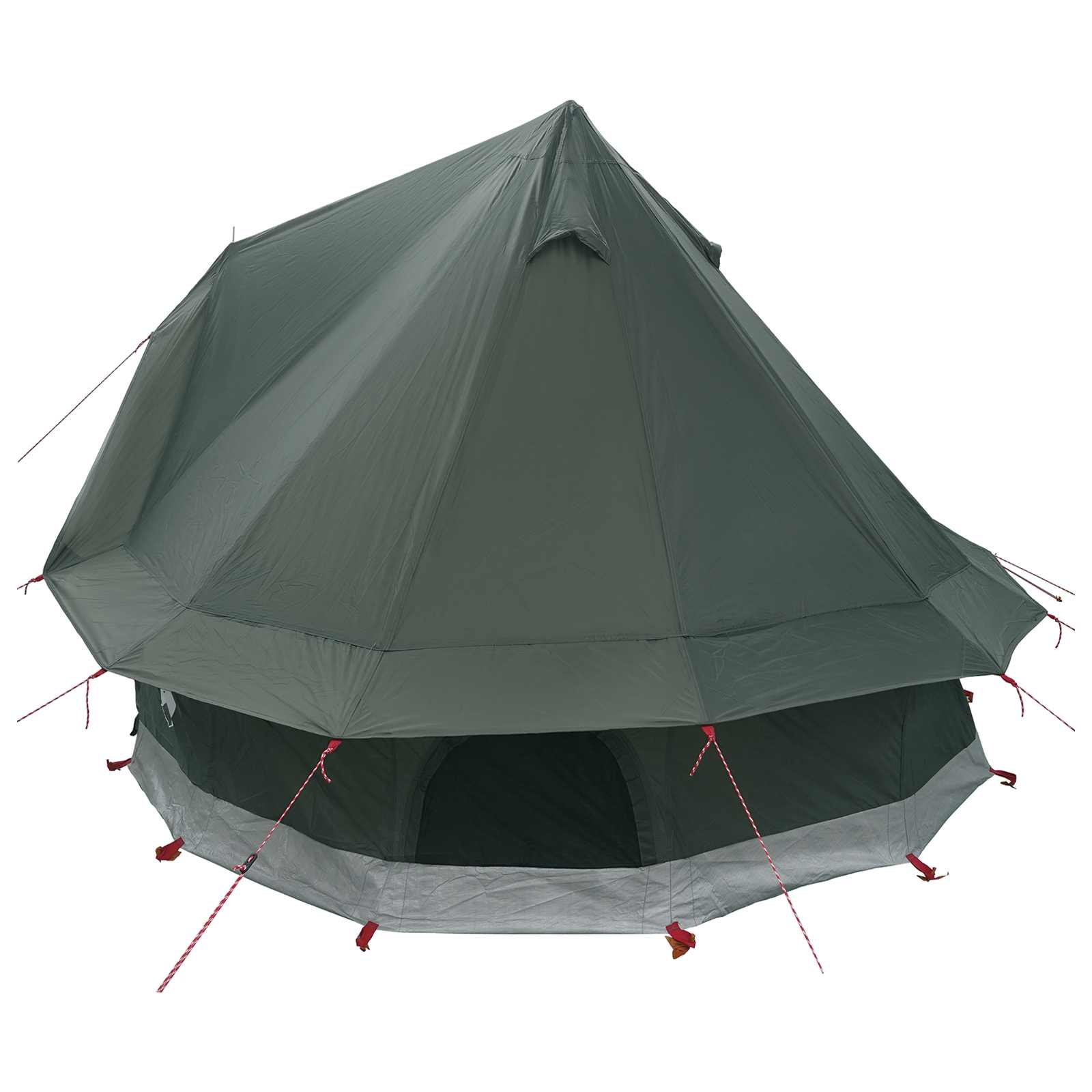 Tenda Tipi 4 persona Verde militare Poliestere e Acciaio