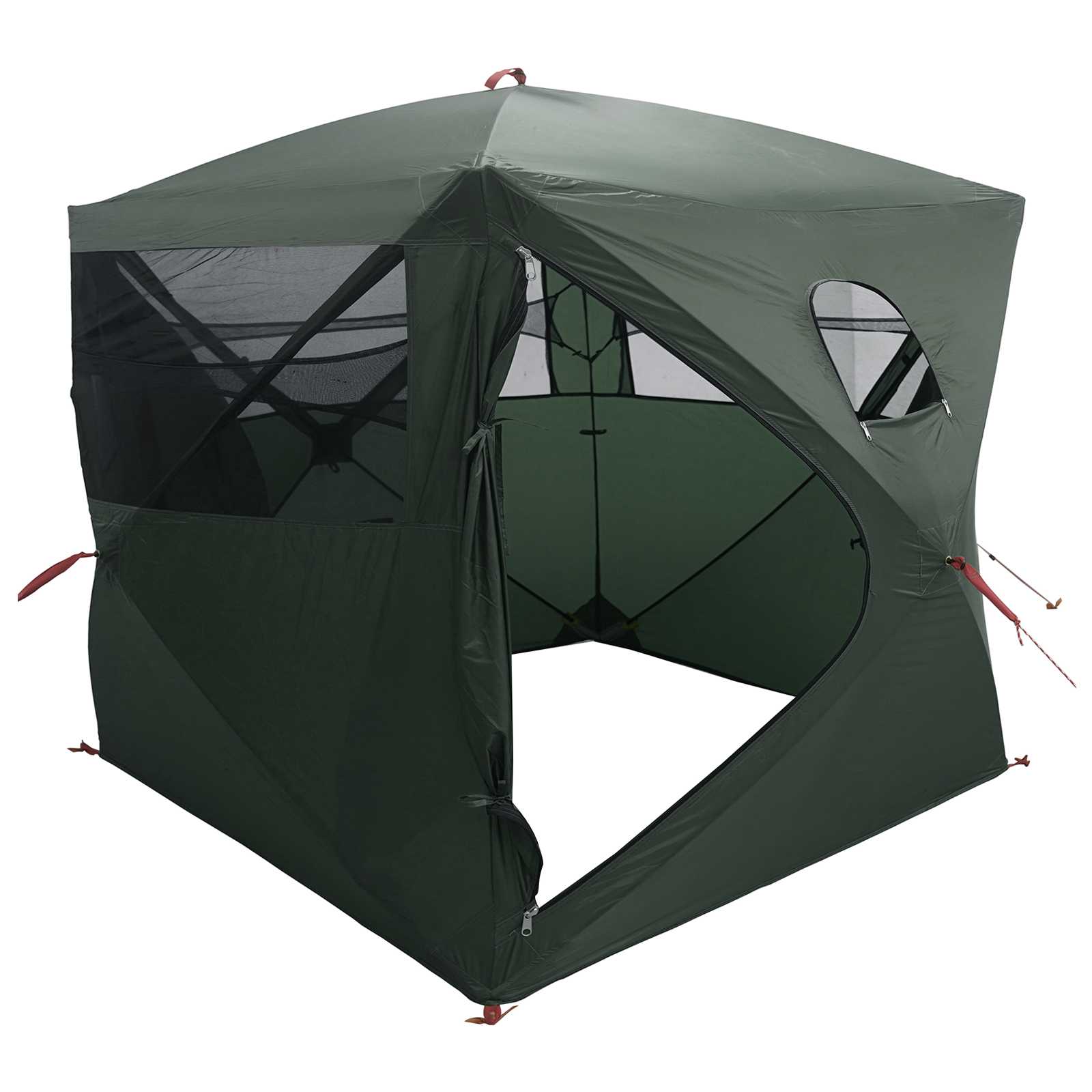Tenda da Caccia Verde militare 2 persone Poliestere e Acciaio