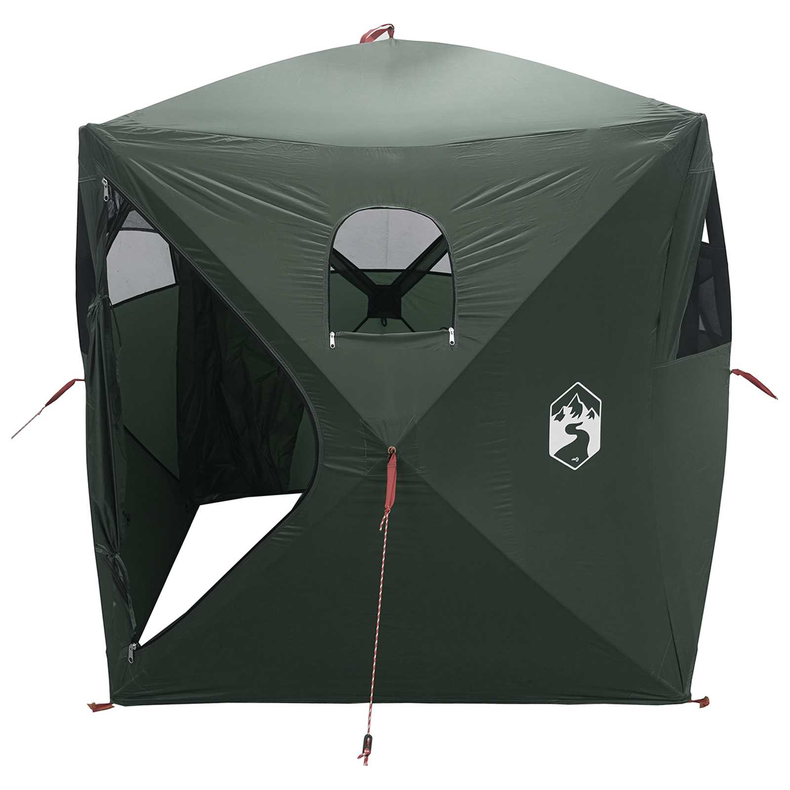 Tenda da Caccia Verde militare 2 persone Poliestere e Acciaio