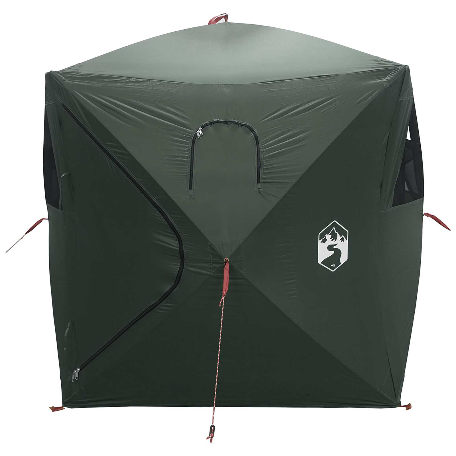 Tenda da Caccia Verde militare 2 persone Poliestere e Acciaio
