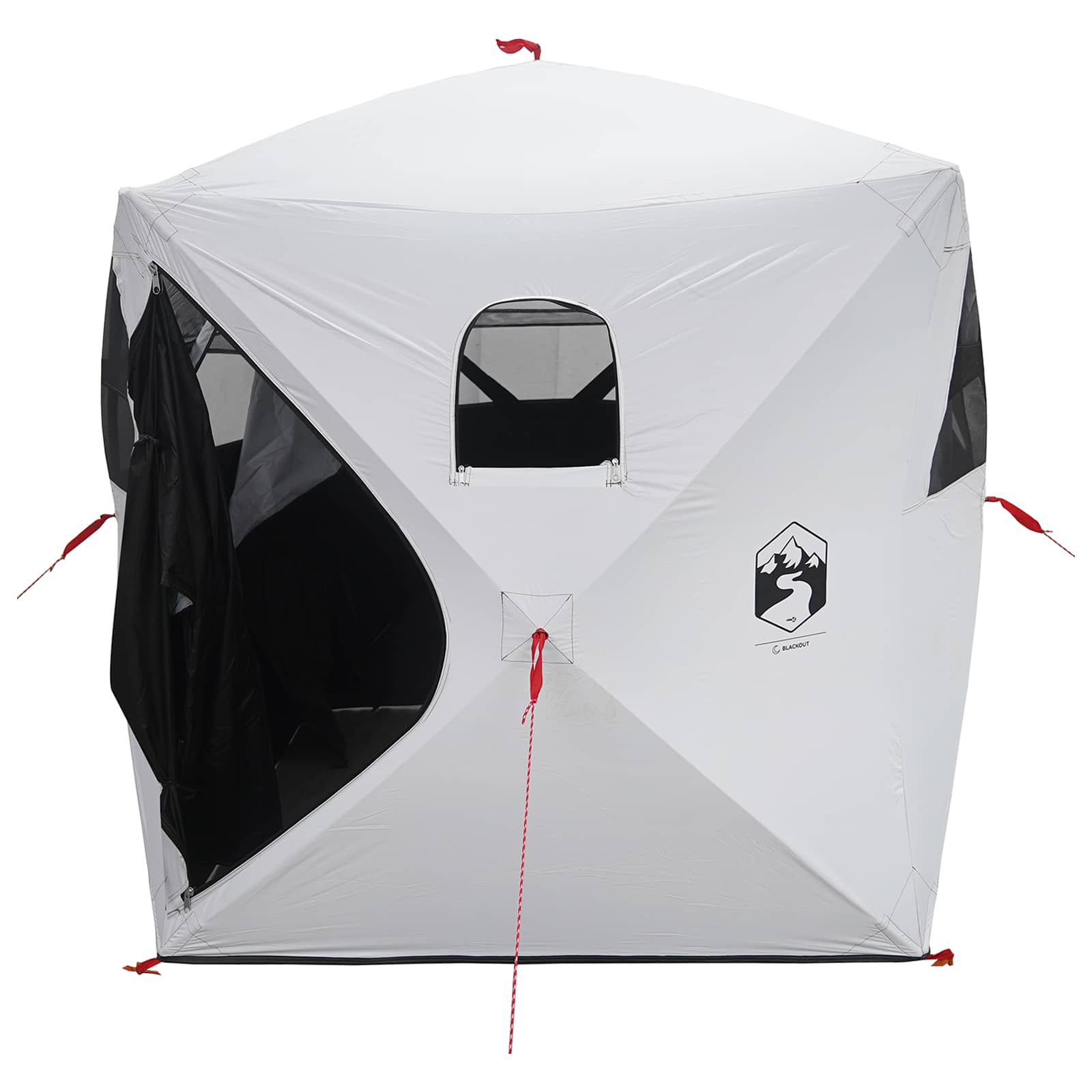 Tenda da Caccia Bianco Blackout 2 persone Poliestere e Acciaio