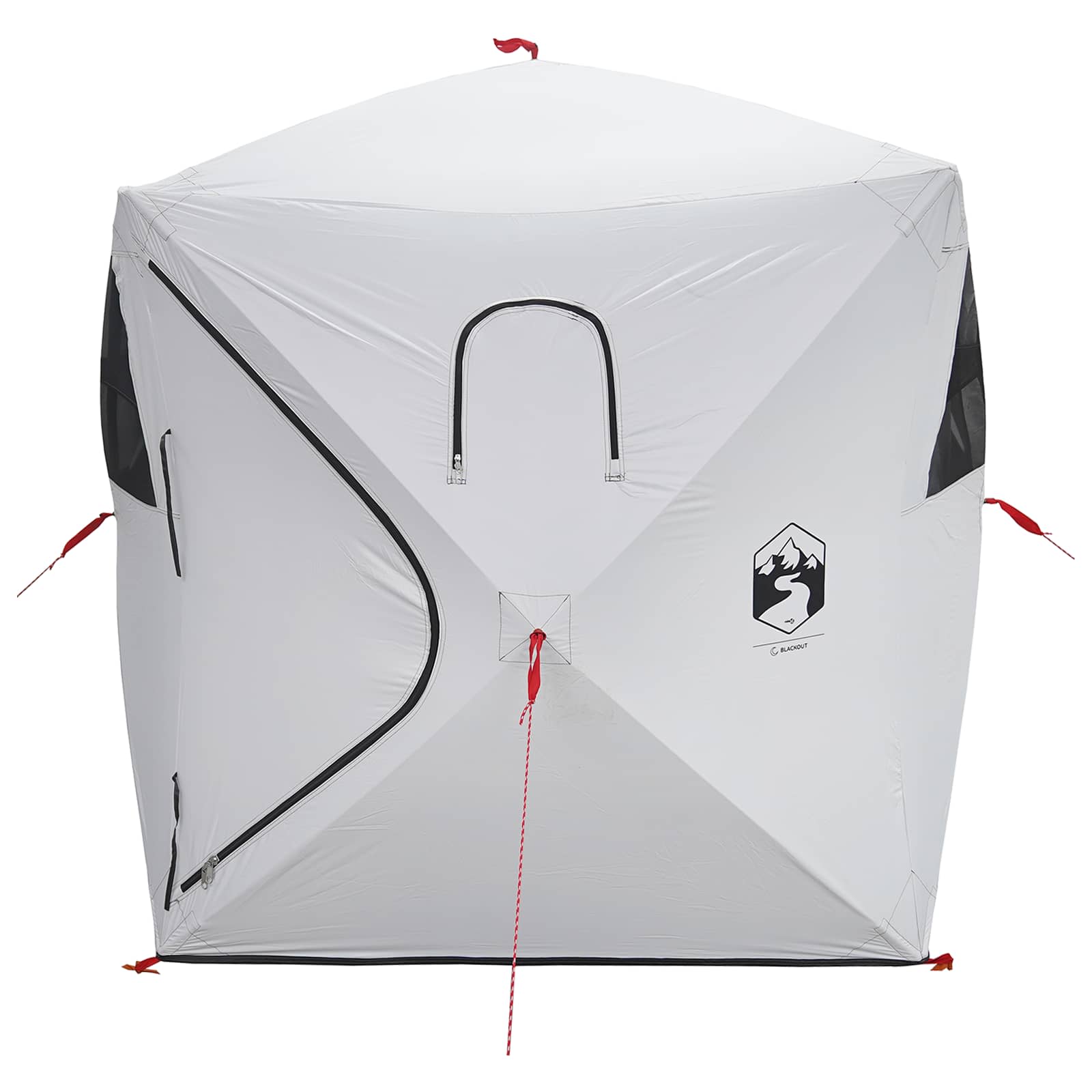 Tenda da Caccia Bianco Blackout 2 persone Poliestere e Acciaio
