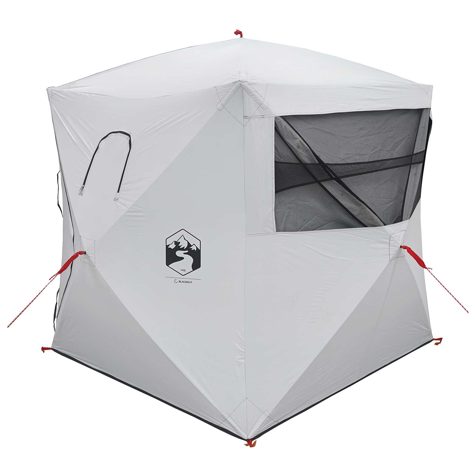 Tenda da Caccia Bianco Blackout 2 persone Poliestere e Acciaio