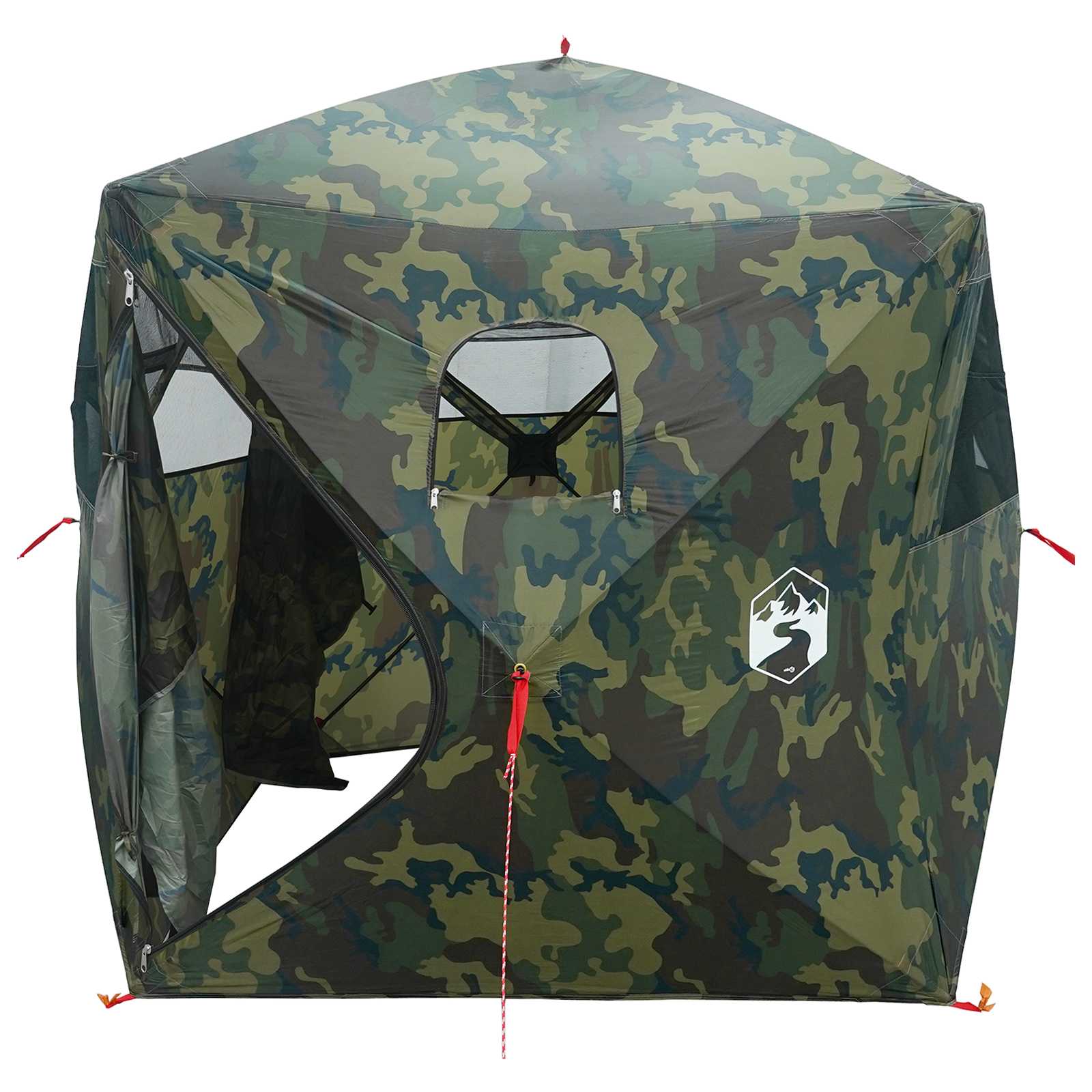 Tenda da Caccia Mimetico 2 persone Poliestere e Acciaio