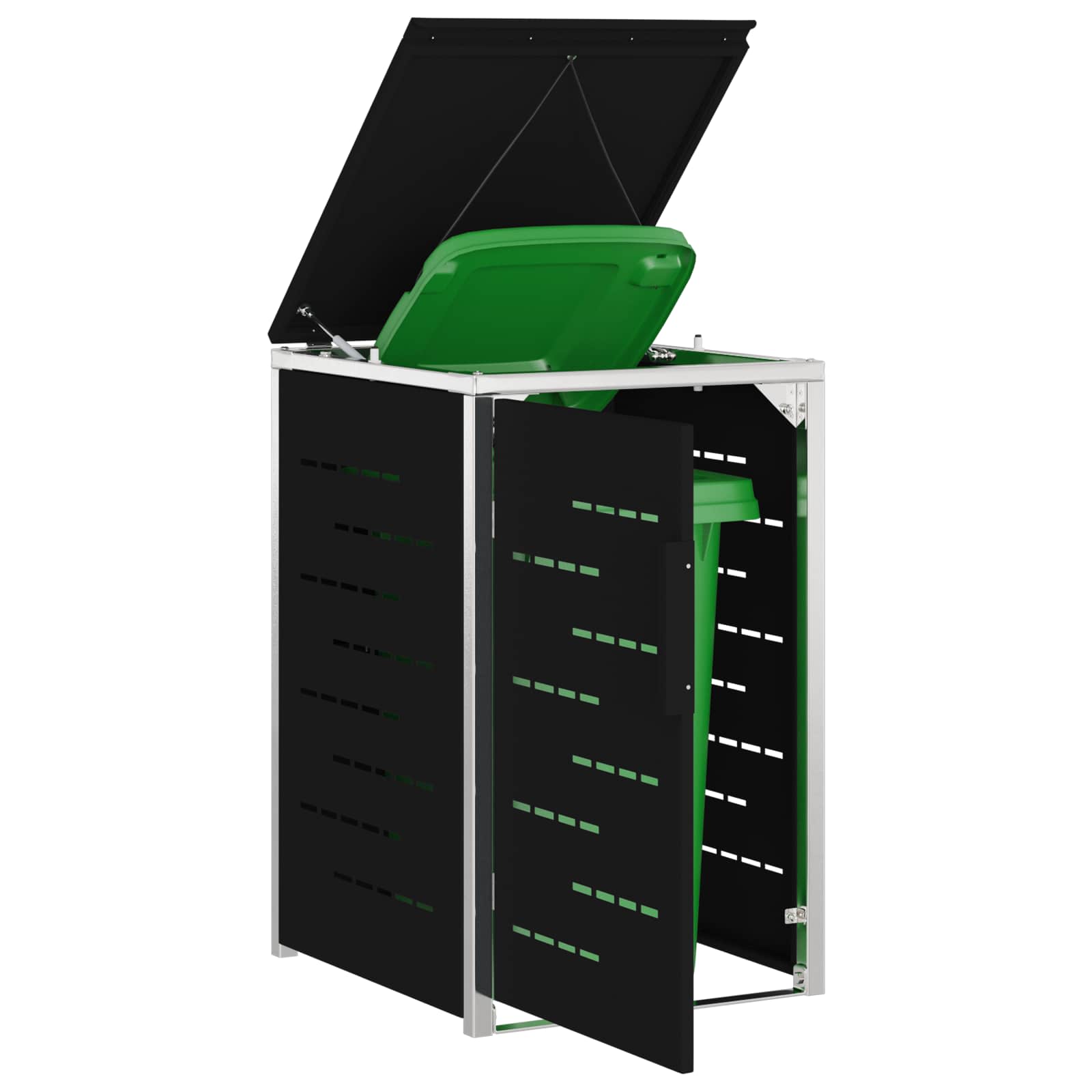 Stoccaggio contenitore a ruote for 1 Bin 240L Nero
