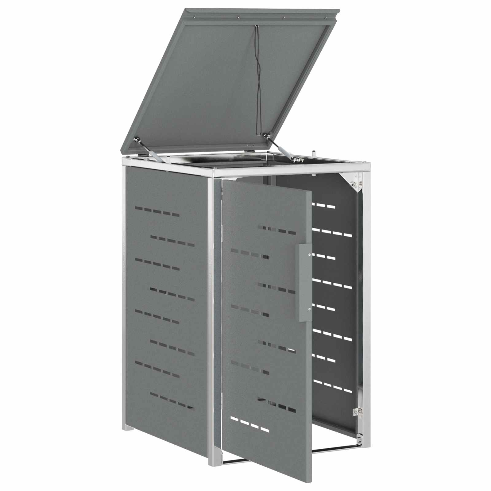 Stoccaggio contenitore a ruote per 1 contenitore 240L Grigio