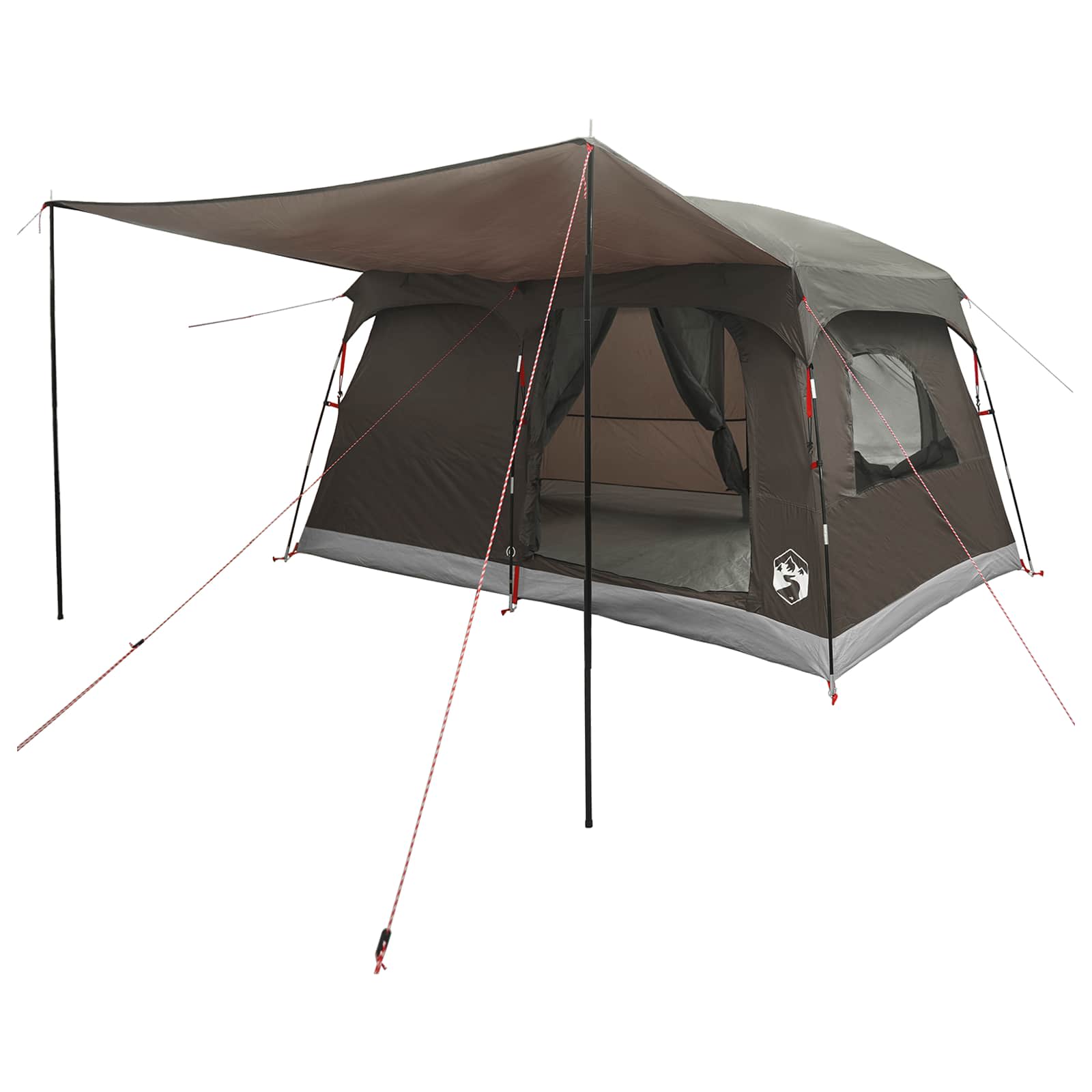 Tenda Familiare 5 persona Marrone Grigio Poliestere
