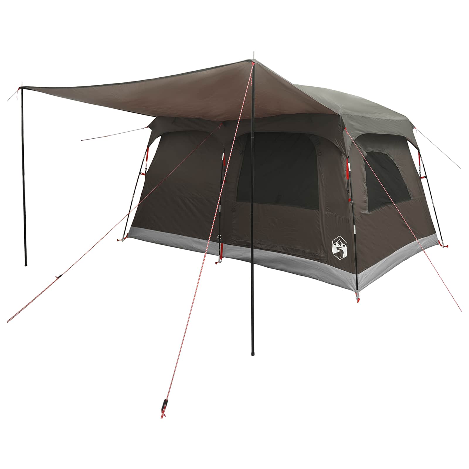 Tenda Familiare 5 persona Marrone Grigio Poliestere