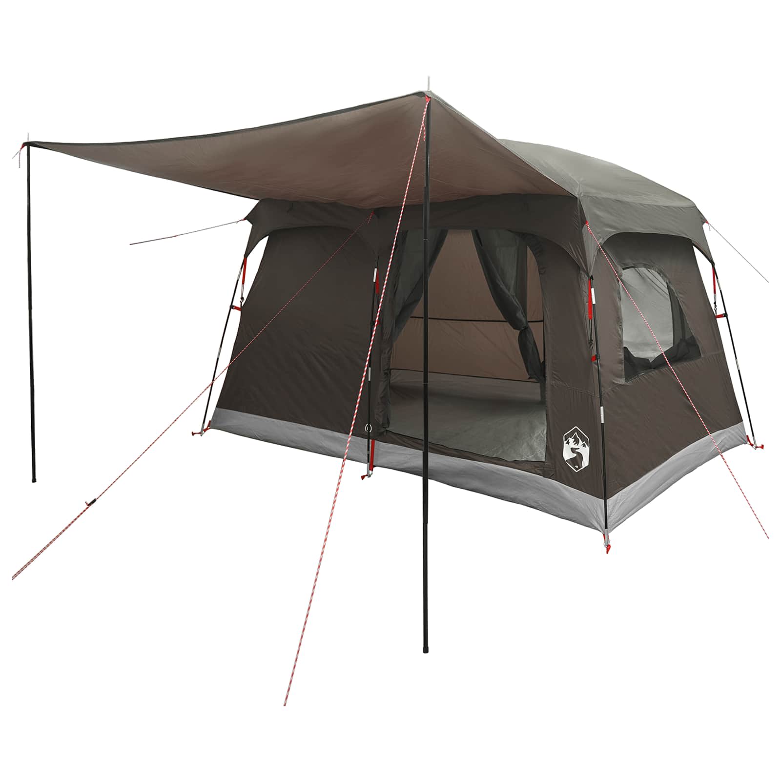 Tenda Familiare 8 persona Marrone Grigio Poliestere